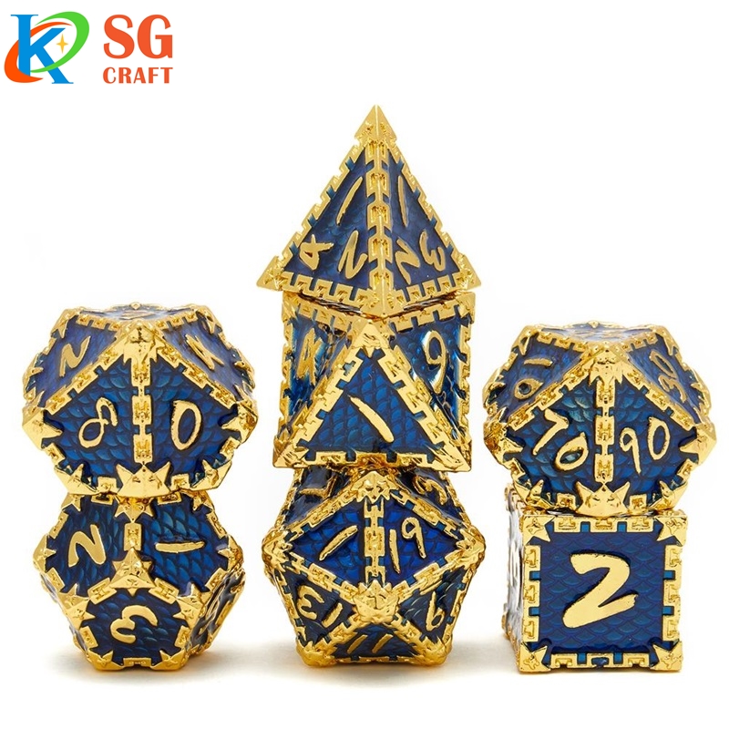 Custom Metal Dice | Premium Personalized Dice for RPG & DND | SG-Craft